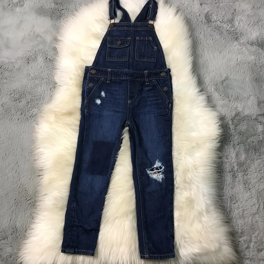 Gap skinny leg overalls